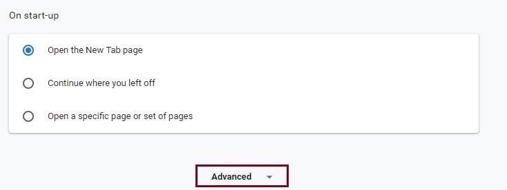 Click on Advanced option to expand setting screen - Tweaklibrary