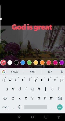 Text Color on Instagram stories- Tweaklibrary