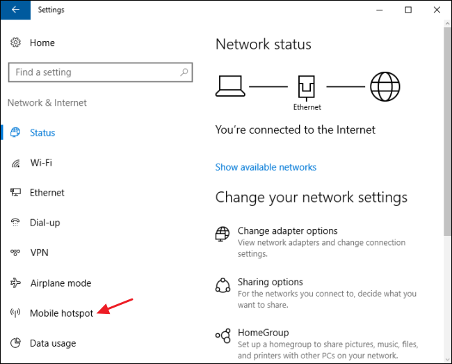 How To Use Your Windows 10 PC As A Mobile Hotspot