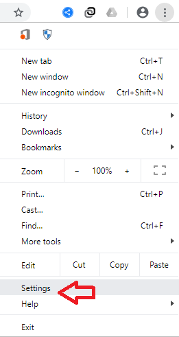google chrome settings