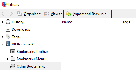 Import Bookmarks from HTML