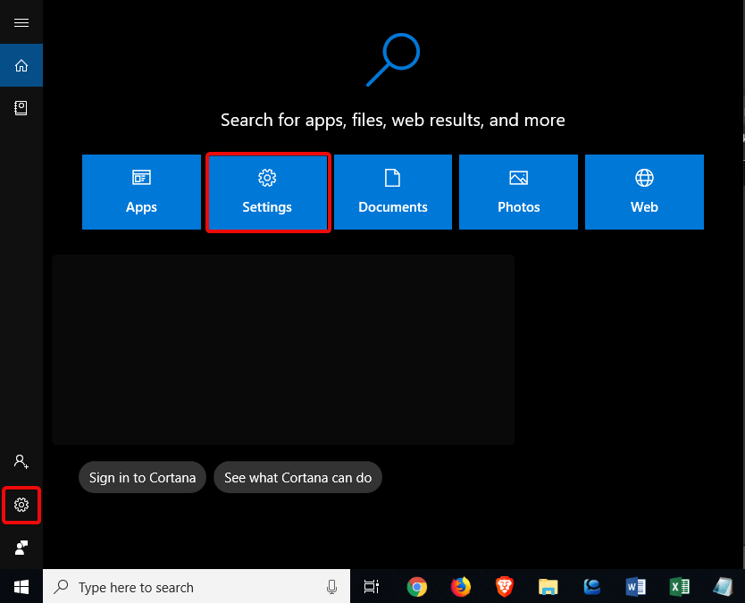 Open Windows setting to open Network Adapter Troubleshooter