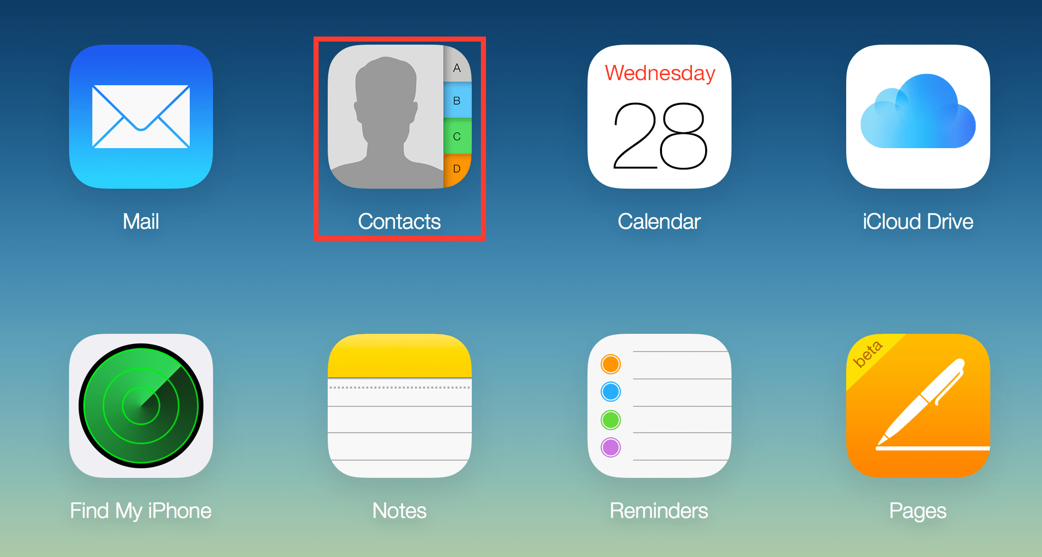 iCloud Contacts