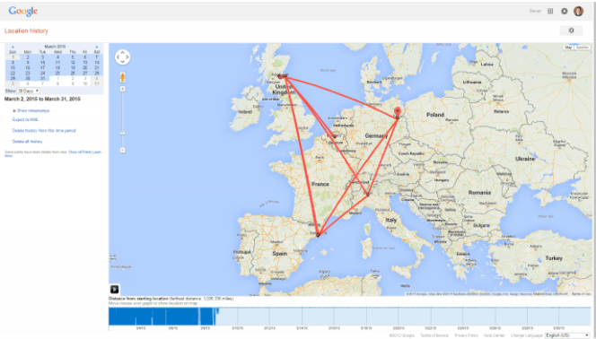 use google maps to see places you’ve visited