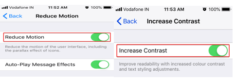 Disable visual effects