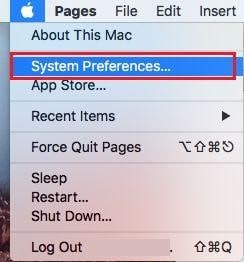 Open System Preferences