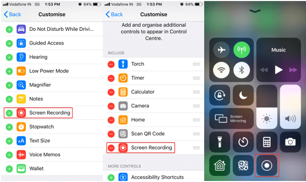 Screen Recording Options