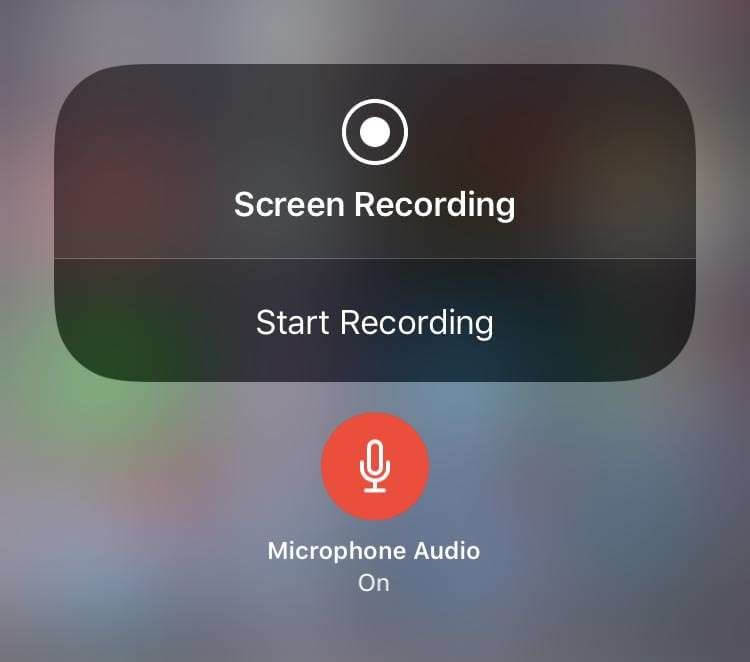 iphone screen recording no sound facetime