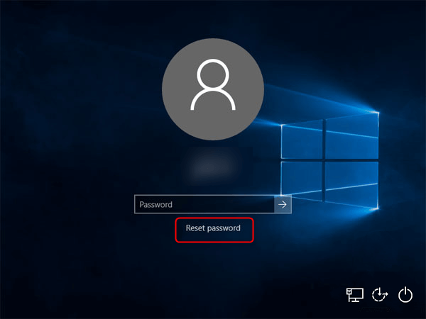 Windows Login page