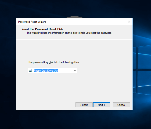 Windows Password Reset Disk
