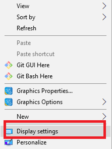 Select Dispaly Setting