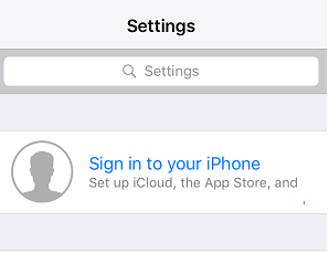 Sign in to iPhone