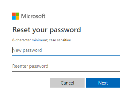 reset your password