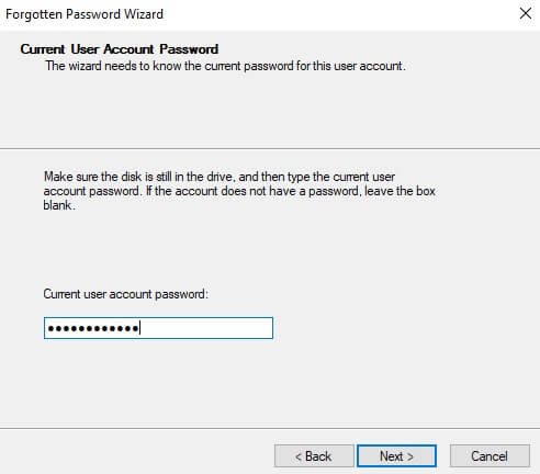 Password Reset Disk_Windows 10_ 3 step