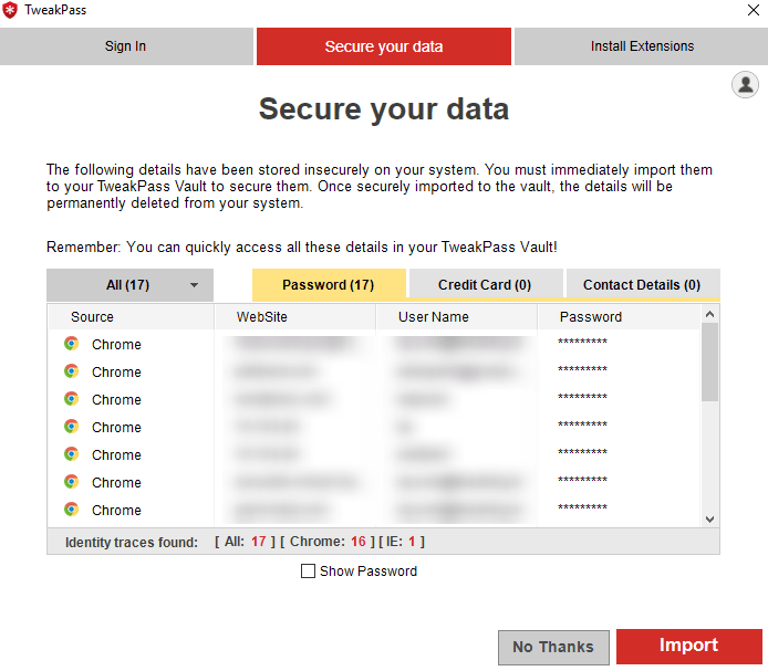TweakPass Account