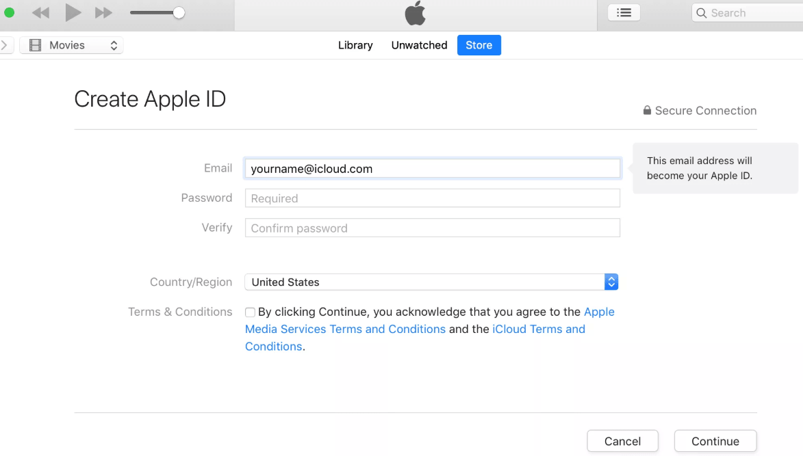 Icloud email