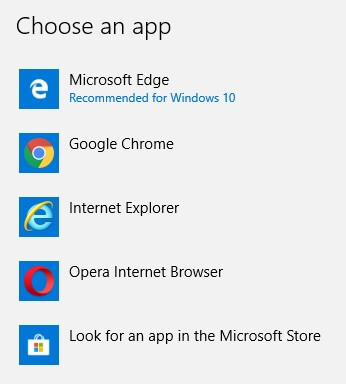 change browser options
