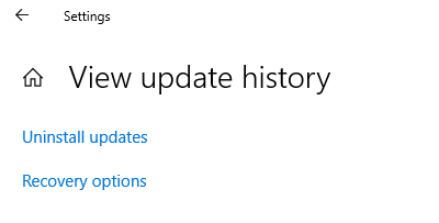 uninstall updates