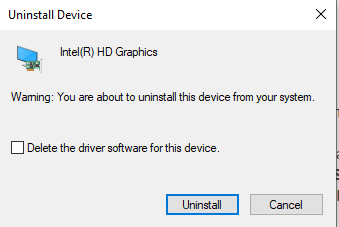 uninstall device