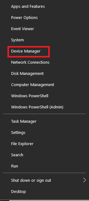 Click On Device Manager