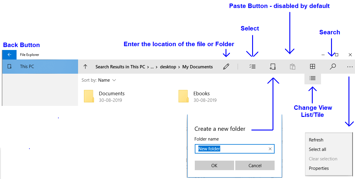 New File Explorer explained