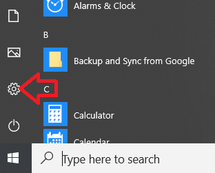 Open Windows Settings