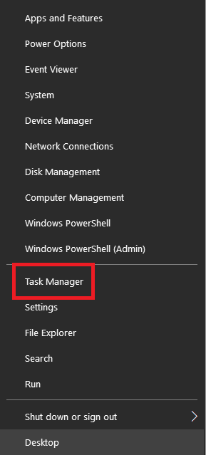 Open Windows Task Manager