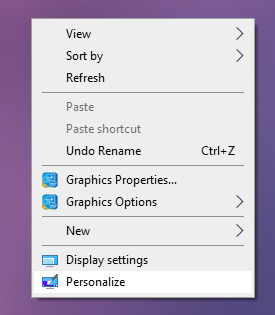 display settings