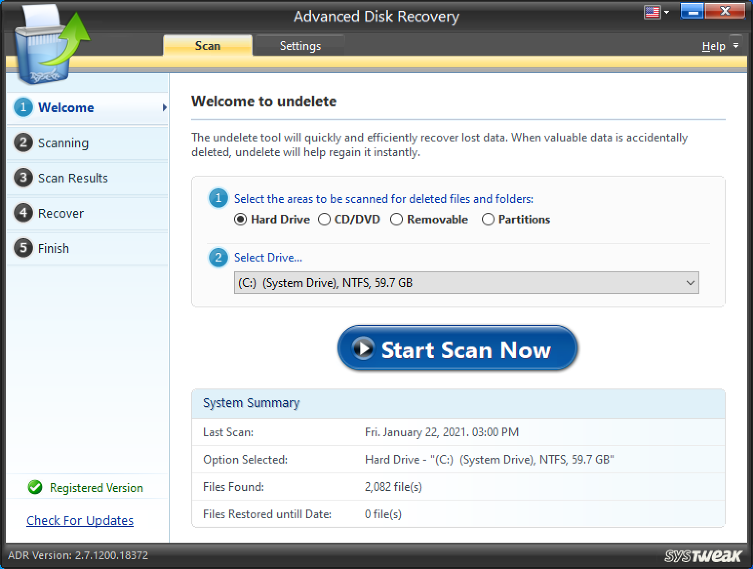 Recover Hard Disk Data With Advanced Recovery