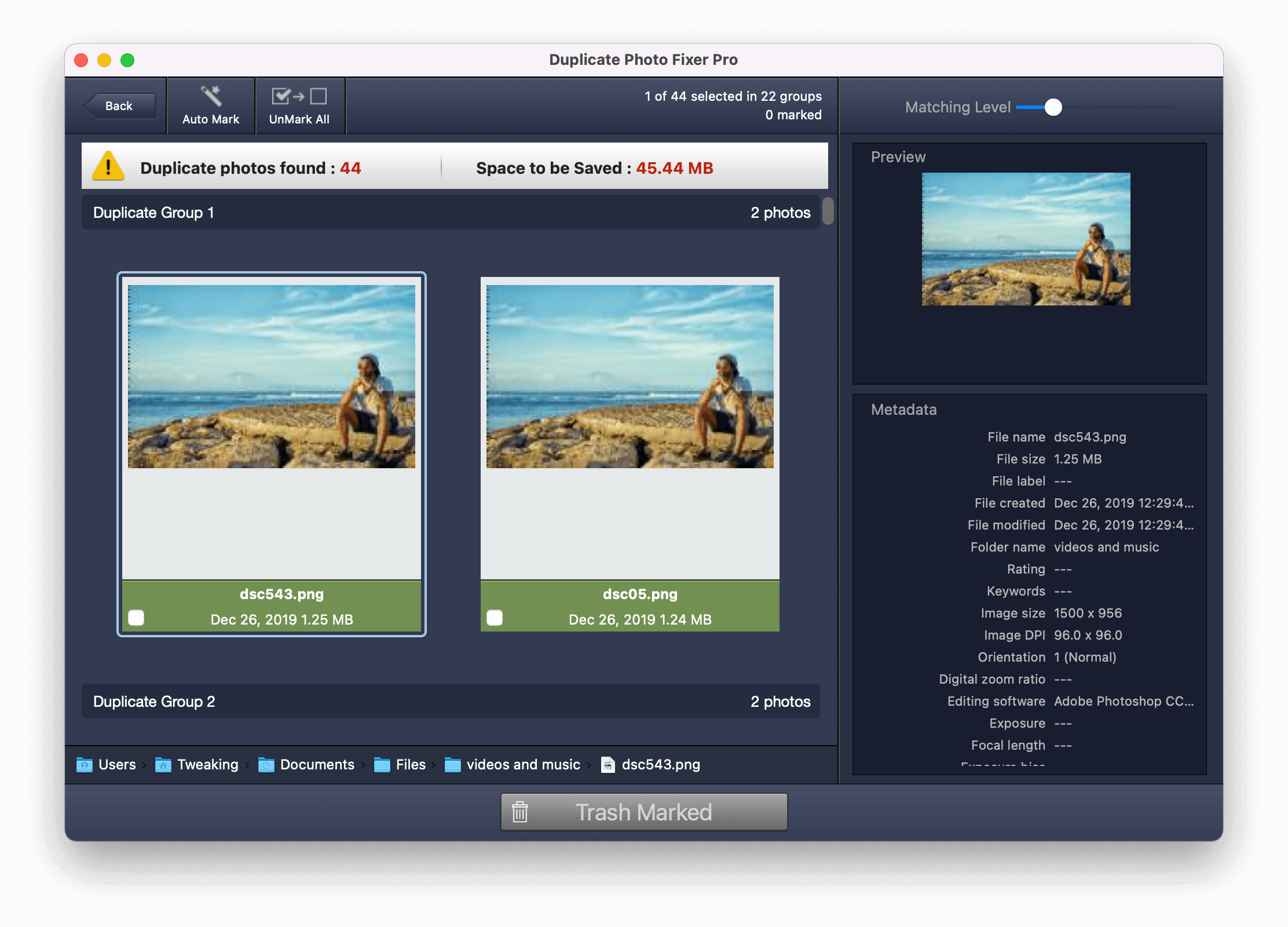 duplicates in front of you