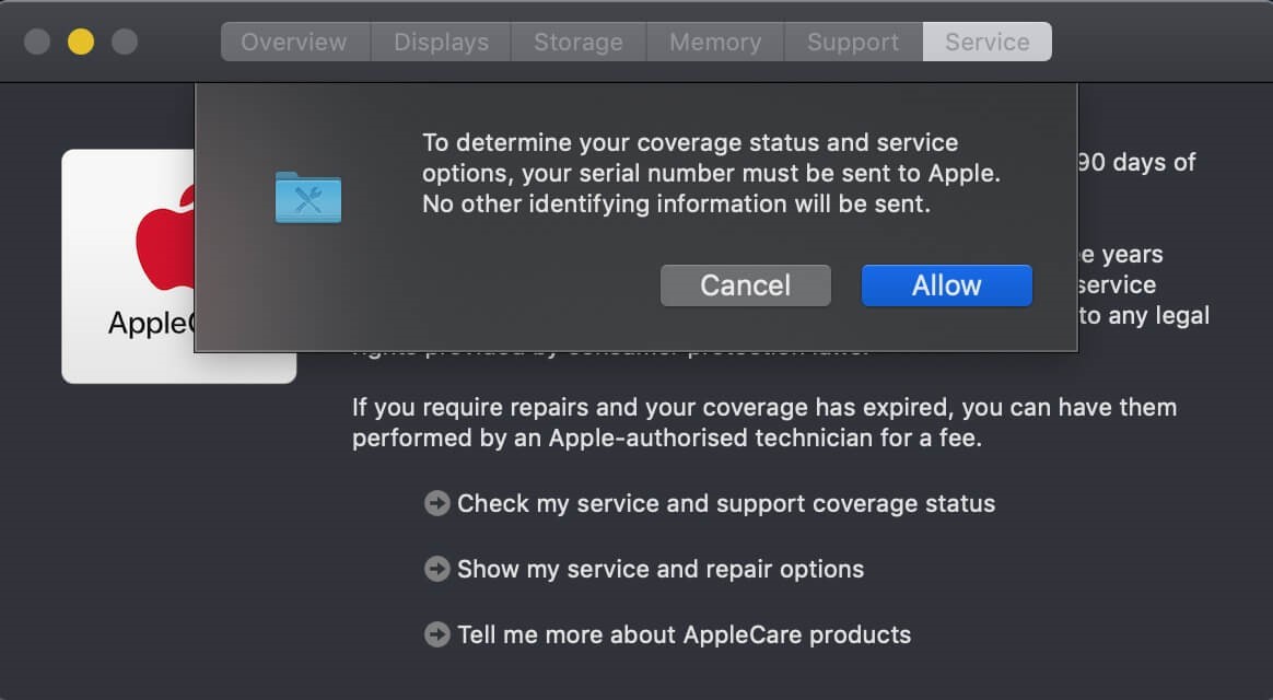 allow apple service