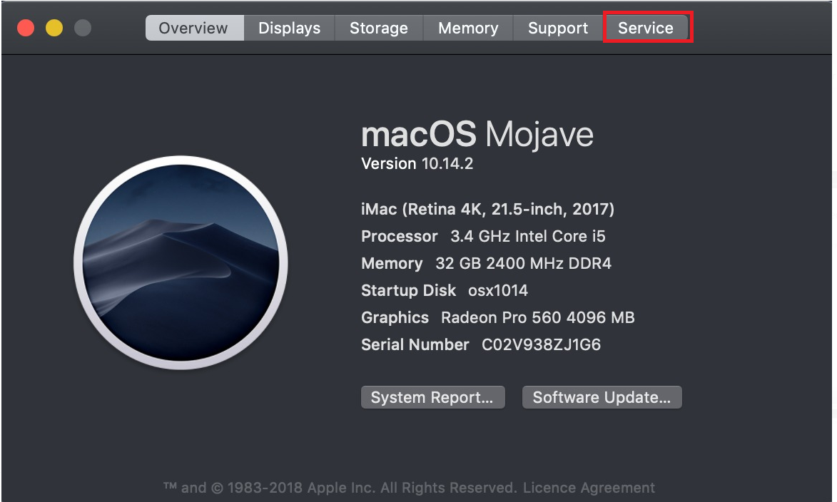 mac os software settings