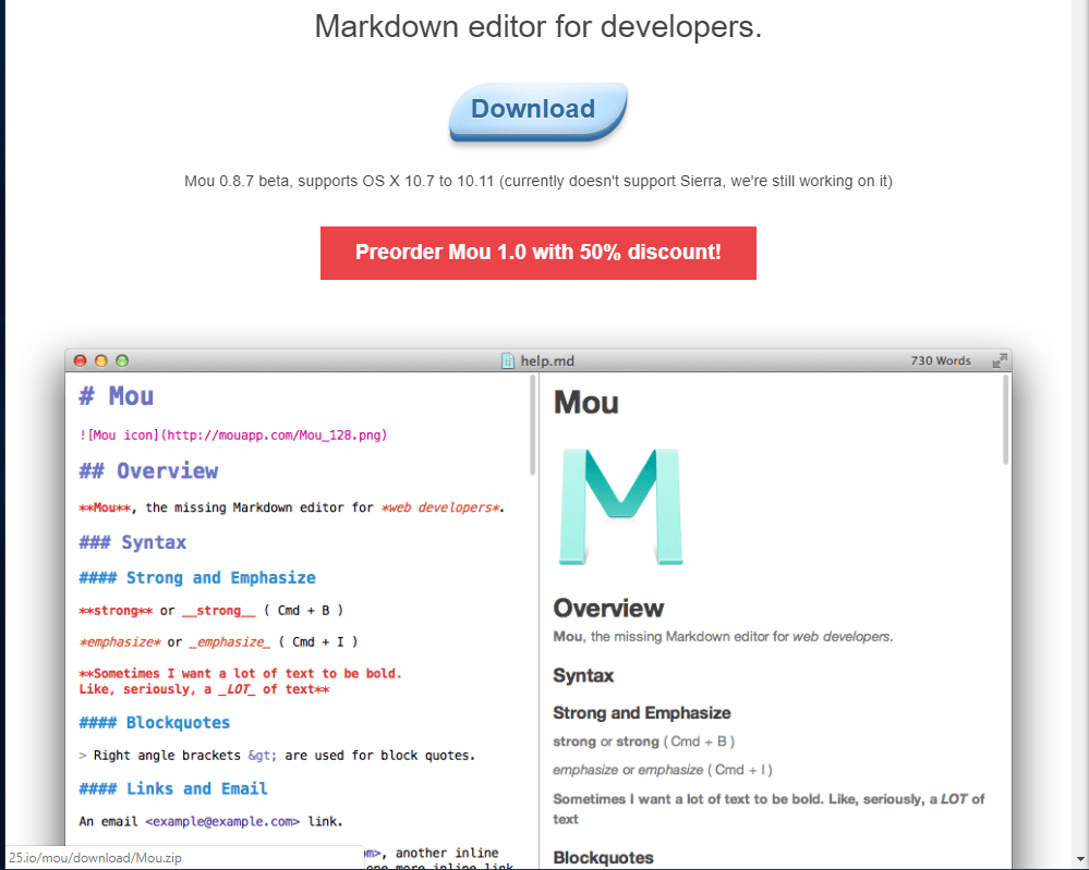 Markdown editor