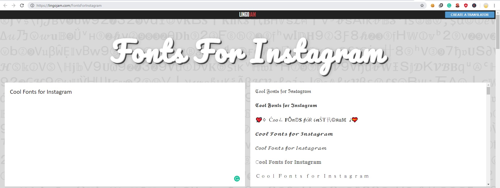 How to customize Instagram Fonts