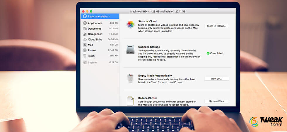 how to clear space on macintosh hd