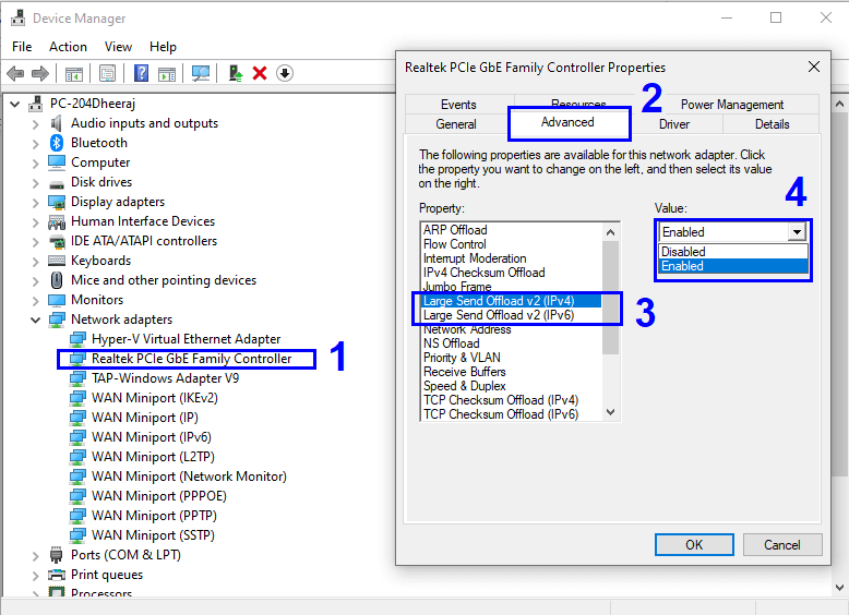 Повысить скорость windows 10. Large send offload v2 Windows 10. Offload TCP large send на 10. Large send offload ipv4 что это. Task offload.