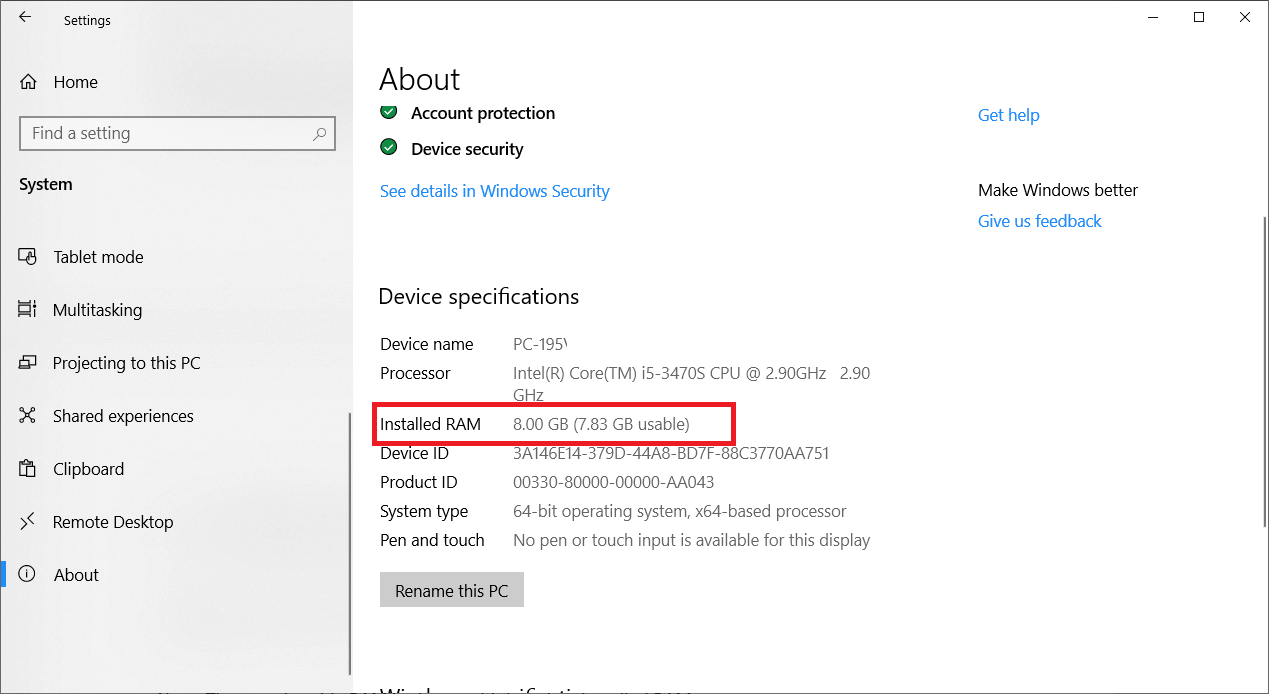 How To Check RAM On Windows 10 PC?