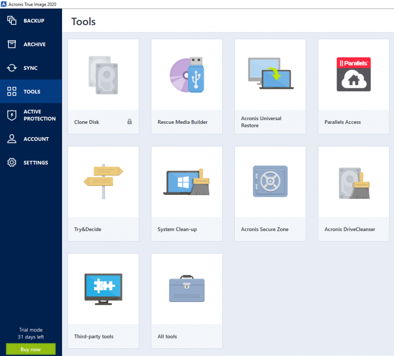 acronis cloud vs acronis true image