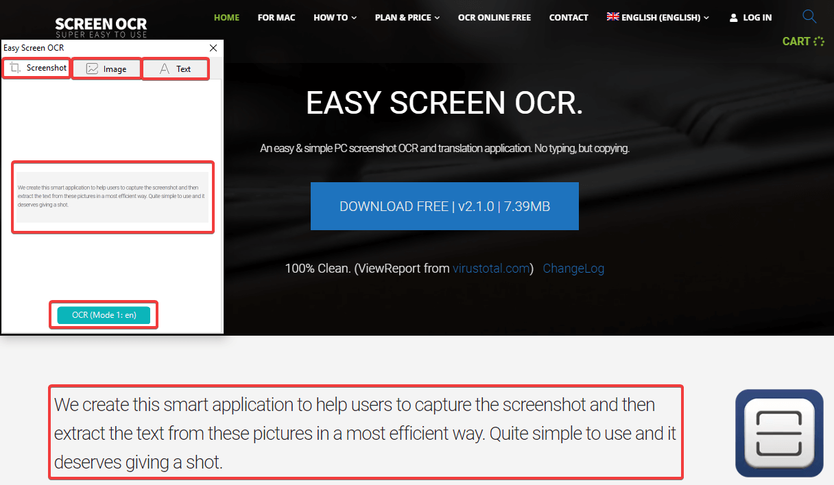 easy screen ocr for windows