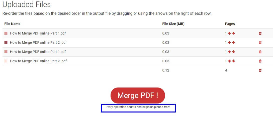 Foxyutils merge PDF