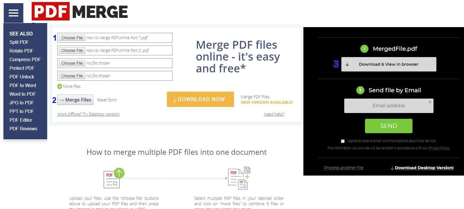 free pdf merger online