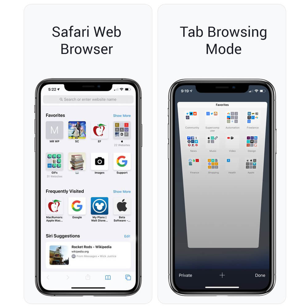 safari navegador web iphone