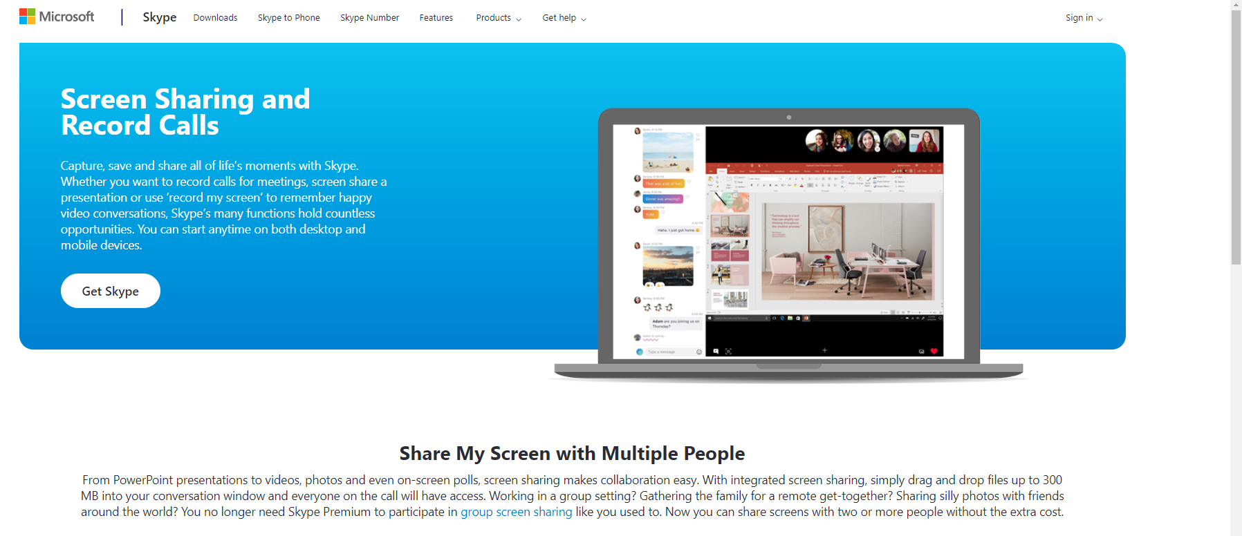 skype share screen wont share audio