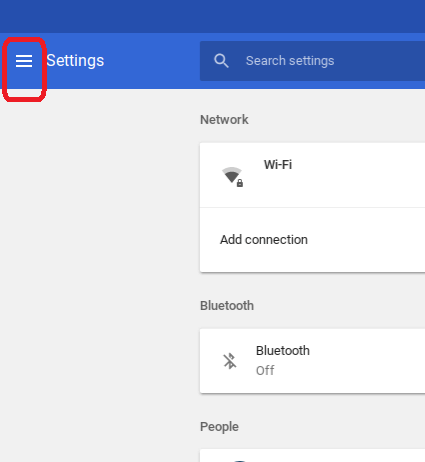 Change Chroembook Settings