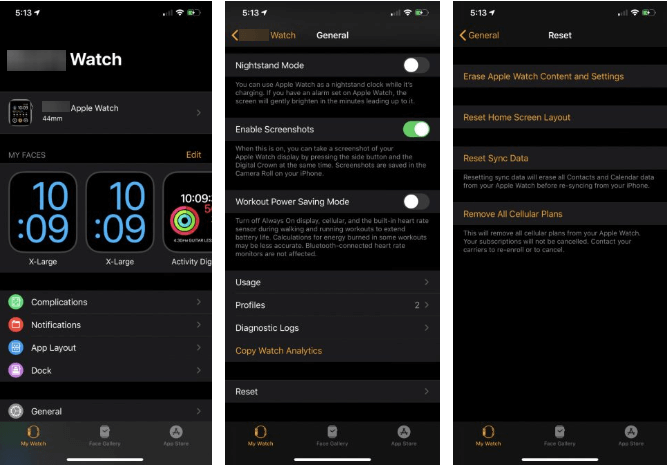 Reset Apple Watch passcode