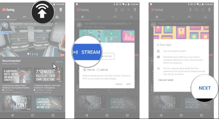 YouTube gaming