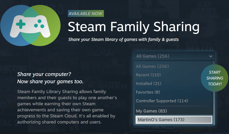 Steam Family Sharing 