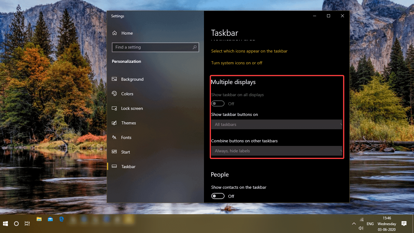 How To Showhide Taskbar On Multiple Displays In Windows 10 - Vrogue